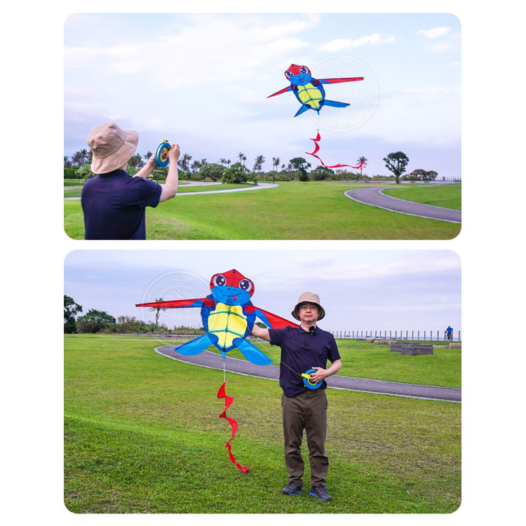 海龜造型彩色風箏(149*223)(全配/附150米輪盤線) (無法超商取貨)