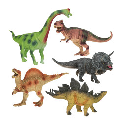 5入恐龍模型(中型)(硬偏軟材質)(安全塑料)(KL8006)