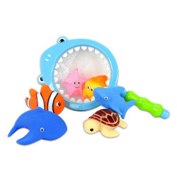 鯊魚張嘴洗澡撈撈樂(6入啾啾)(ST405)