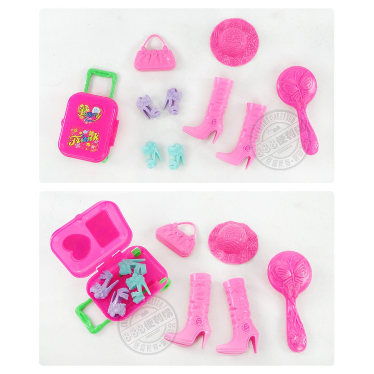 004A公主娃娃時裝秀套裝組(芭比臉型)(5件衣服+鞋子配件)(ST) (無法超商取貨)