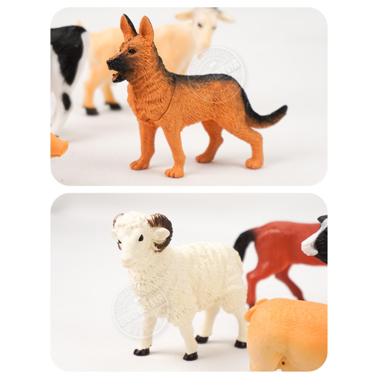 6入仿真農場動物模型(小隻)(硬材質)(安全塑料)