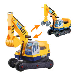 178 2合1兒童乘坐挖土機(怪手)+抓吊機(高級ABS塑料可當學步車) (無法超商取貨)