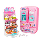 粉紅兔仿真3層雙開門大冰箱組家家酒(授權17036)