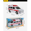 1:18 台灣配音白色救護車(救護車音效+音樂+車燈亮)(摩輪手推超會跑)(8713)