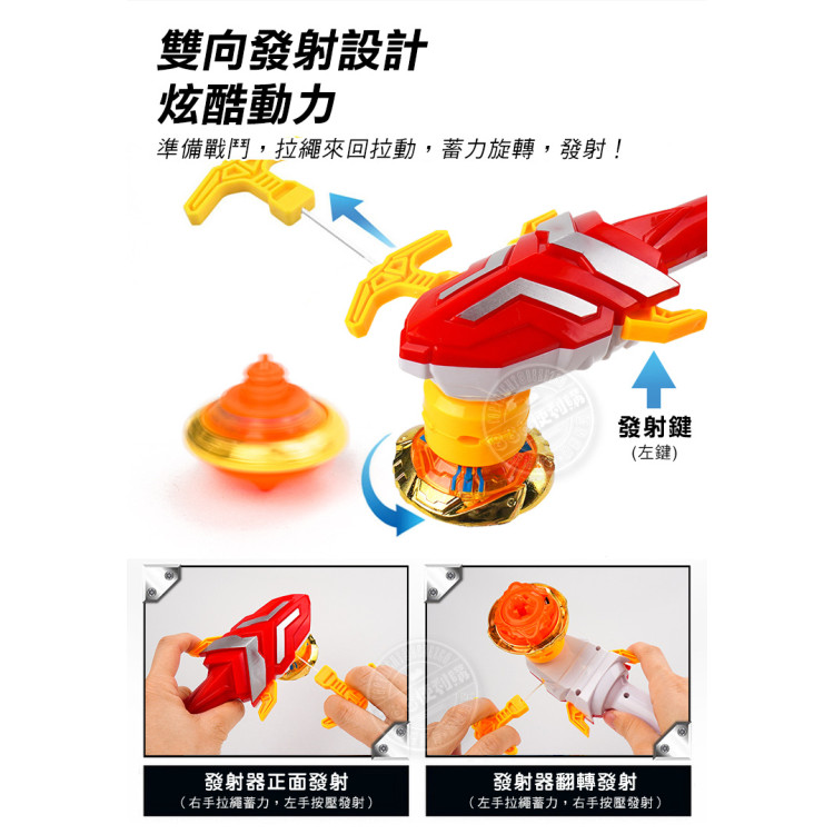 盒裝炫光陀螺組(附發射器+戰鬥盤)