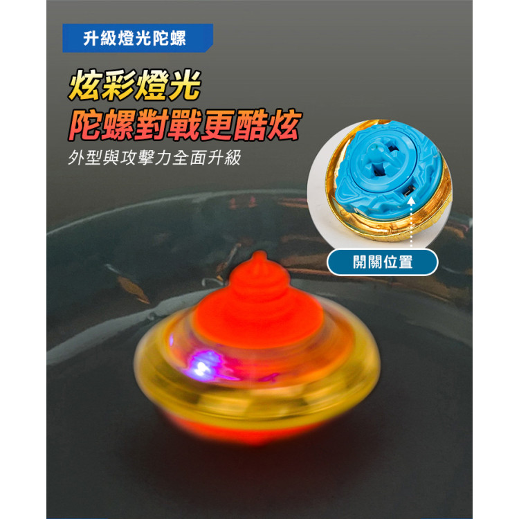 盒裝炫光陀螺組(附發射器+戰鬥盤)