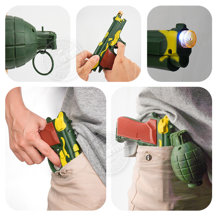 兒童聲光手槍+音效手榴彈(ST2300)