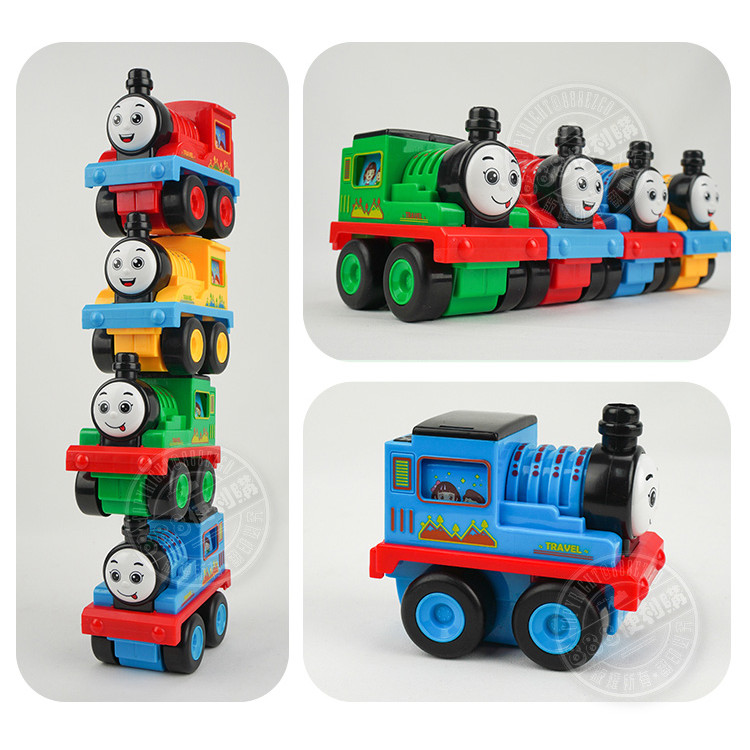 4入摩輪慣性快樂小火車頭(有震動機關)(8341)