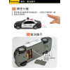 1:18 台灣配音110警車(警車音效+音樂+車燈亮)(摩輪手推超會跑)(8710)