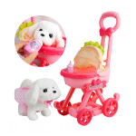 DIY組裝嬰兒手推車載電動小狗(療癒安撫小主人)(93393)