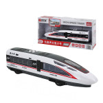 聲光高鐵火車頭模型(短版)(手推摩輪趨動)(車門可開帶音效)(5883)