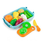 9入蔬菜切切樂(附瀝水籃+刀盤+砧板)(花生版)(籃子顏色隨機)(安全漆ST818A)