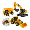 1:24 五通道遙控工程車(挖土機/推土機/砂石車)(附USB充電電池)(6809-11)