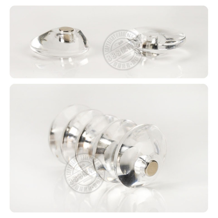 5入透明圓形強力白板吸鐵(磁鐵)(2公分)