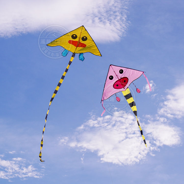 可愛動物三角長尾巴風箏 (無法超商取貨)