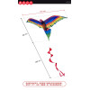 3D立體鸚鵡造型風箏(金剛鸚鵡)(140*230)(全配/附150米輪盤線) (無法超商取貨)