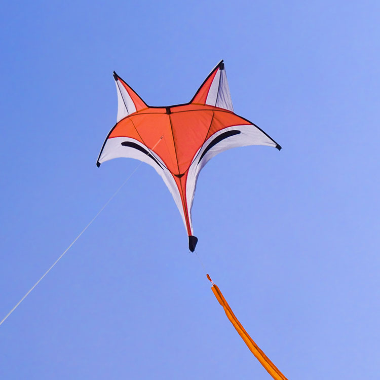 狐狸造型彩色風箏(96*300)(全配/附150米輪盤線) (無法超商取貨)