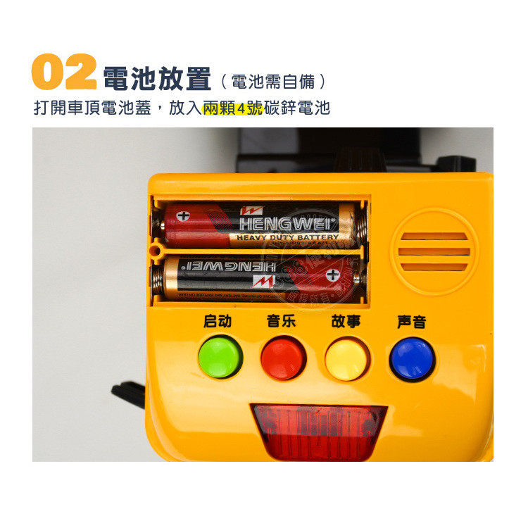 1:18 聲光摩輪物資運輸吊車(吊臂360度轉可伸縮/側欄可放/燈光音效/音樂/說故事)(5923) (無法超商取貨)