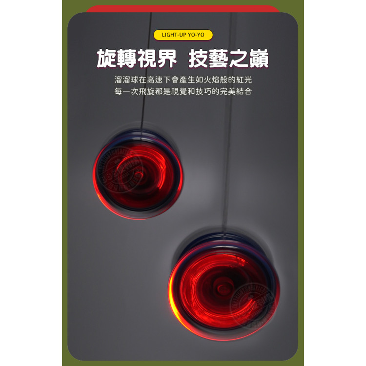 合金發光溜溜球YOYO(7591)(顏色隨機)(2入裝)