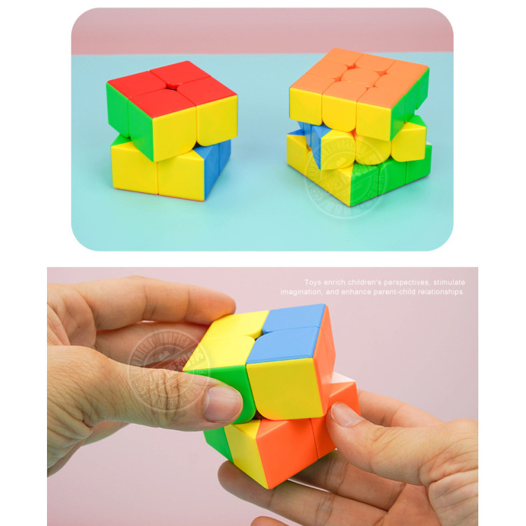 魔域(2階+3階)魔術方塊組(滑順入門款)(六色螢光版)(授權)