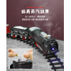 4節式軌道電動蒸汽火車(大台火車頭會噴煙)(可組圓形/方形/長形軌道)(6336) (無法超商取貨)