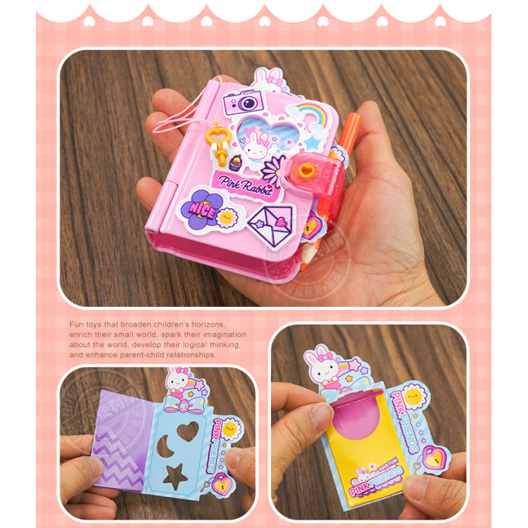 粉紅兔我的秘密日記本(鑰匙上鎖+驚喜小道具)(授權37035)