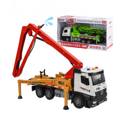 1:18 聲光摩輪消防水泥泵浦車(手臂可展開旋轉/可加壓噴水/燈光音效/音樂/說故事)(5925-14)