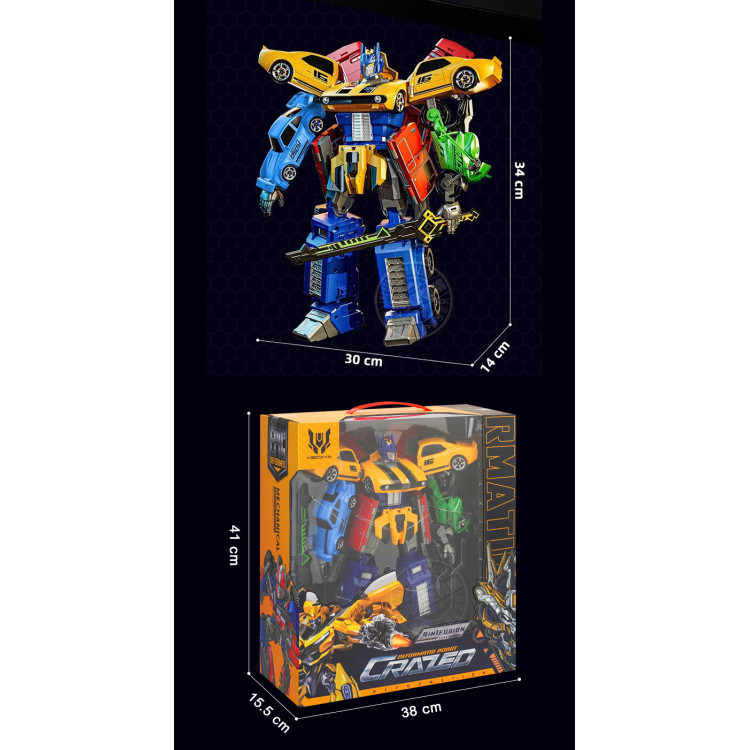 4合1機甲先鋒變形機器人豪華組(W8868)