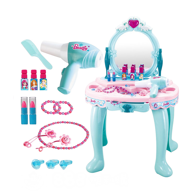 8905兒童大型燈光魔鏡梳妝組(仿真吹風機出風)(辦家家酒系列) (無法超商取貨)