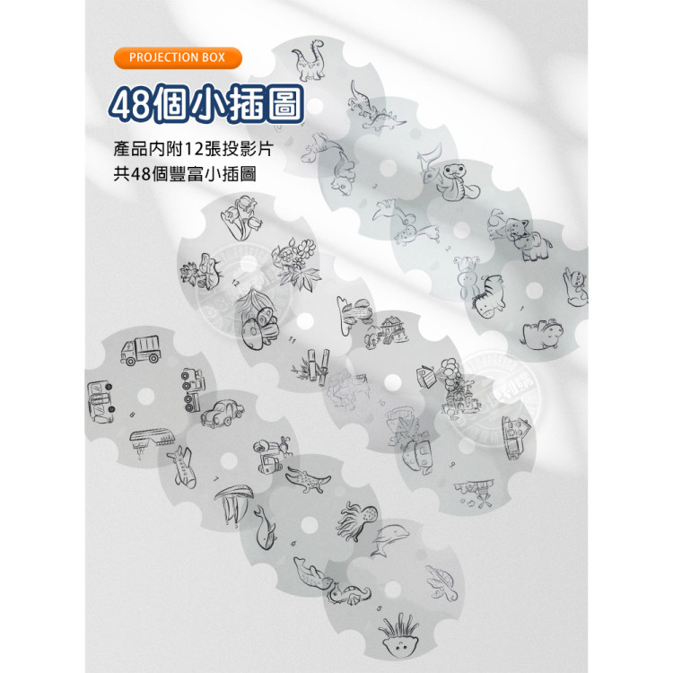 628127畫畫彩繪投影學習桌(投影卡+彩色筆)