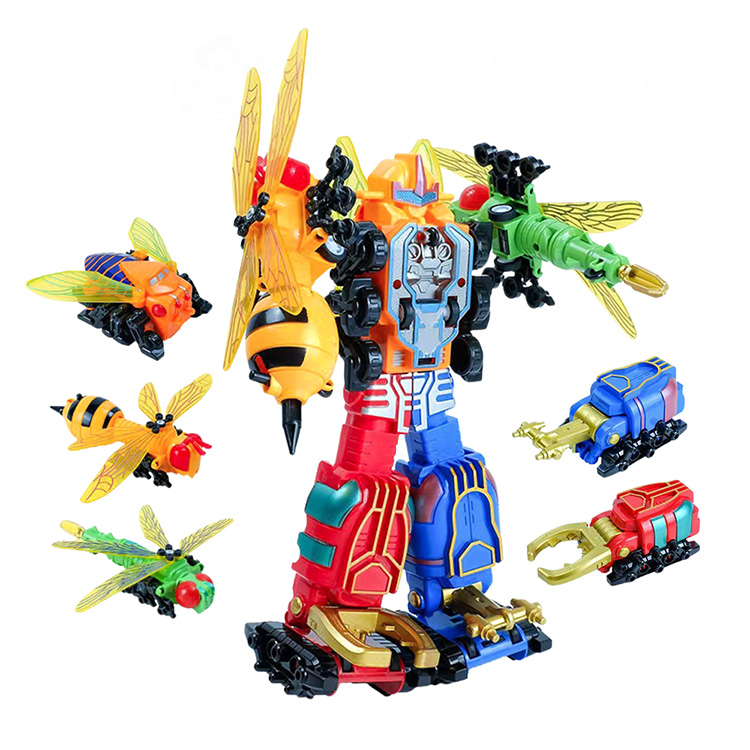 5合1大合體迴力昆蟲變形機器人(7182A)