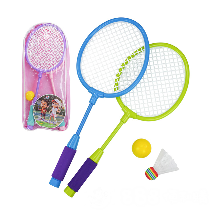 兒童羽毛球拍組(2球拍+1羽球+1軟球)(438B) (無法超商取貨)