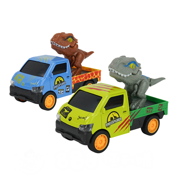 載卡多合金小貨車(迴力車/附咬手指小恐龍)