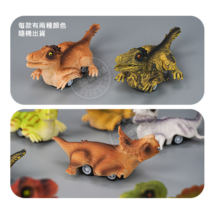 盒裝小恐龍回力車/迴力車(共6種造型顏色隨機)(6入裝)