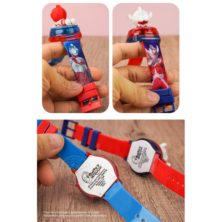 奧特曼旋轉公仔電子手錶(授權/附電池)(2225)