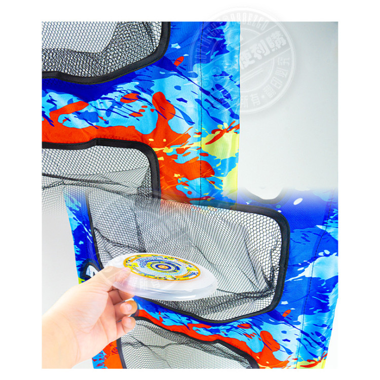 3格式擲飛盤遊戲架(附小飛盤)(室內室外露營玩具)(6096)