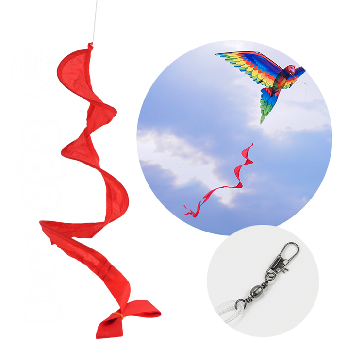 勾掛式螺旋長尾巴(長約150公分)(氣流旋轉視覺/穩定風箏飛行)