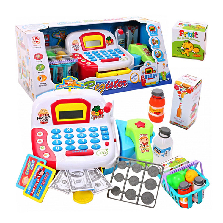 仿真聲光超市收銀機辦家家酒(有計算機功能)(ST1018A)