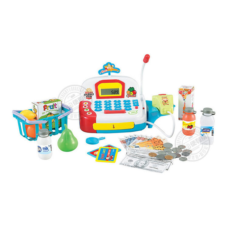 仿真聲光超市收銀機辦家家酒(有計算機功能)(ST1018A)