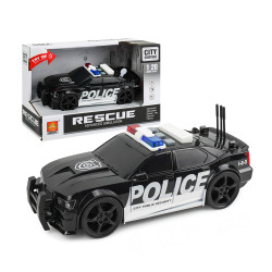 1:20 聲光摩輪警車(美國警車)(慣性推動超會跑)(500A)