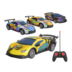 1:24 無線遙控車彩繪超跑系列(隨機顏色)(車頭燈亮)(998)