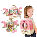 寵物兔子背包家家酒(太空窗/展開迷你場景組/收納背包)(0089991)