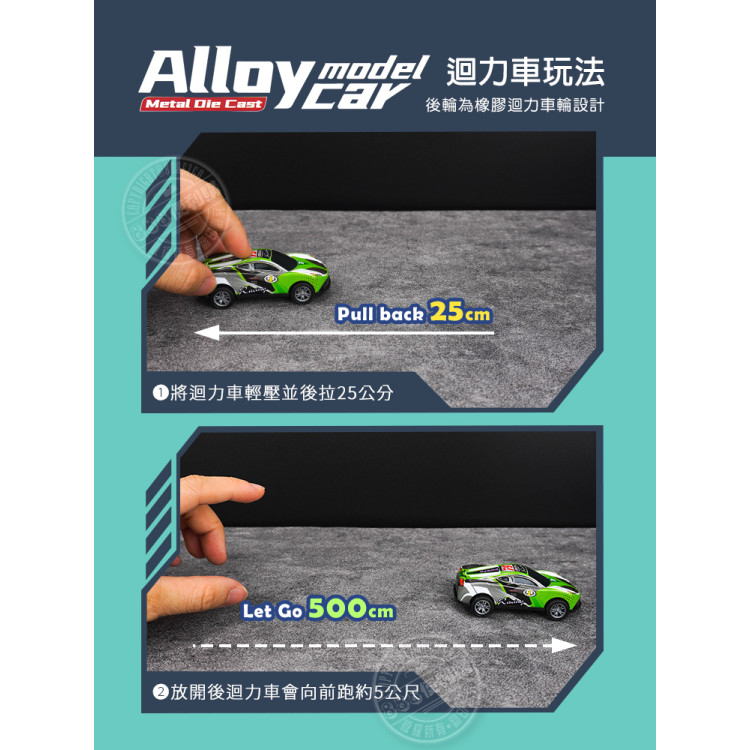 12入合金回力賽車(756)