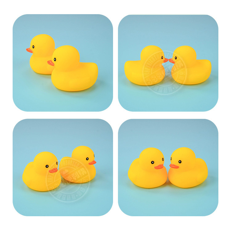 12入黃色小鴨洗澡玩具啾啾(安全漆ST607)