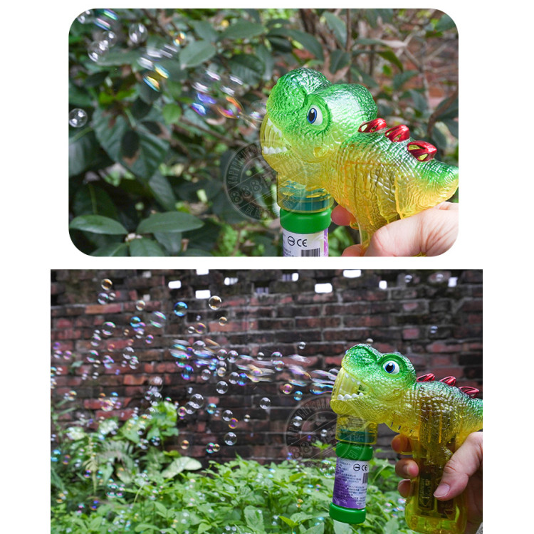 新式連續不間斷恐龍造型電動泡泡槍(LED燈/多泡泡量/防逆流設計/適合小小孩)(MY2631)