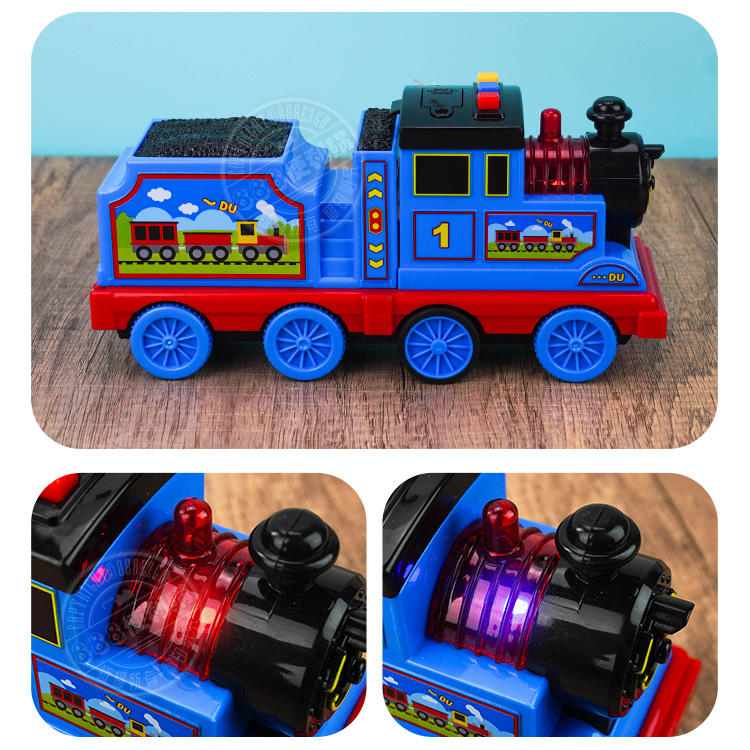 聲光早教煤礦小火車(摩輪慣性推動)(附電池)(教育/音樂/音效)(5565)