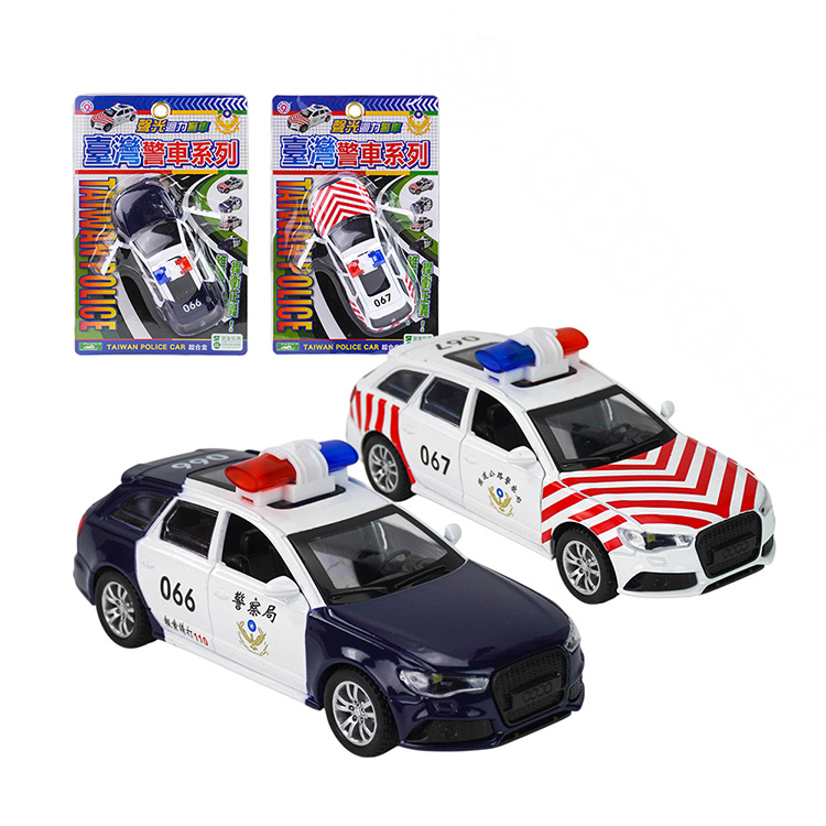 1:32 合金台灣警車模型(110/國道)(聲光迴力車門可開)(ST/9666/9667)