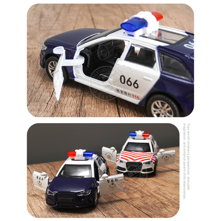 1:32 合金台灣警車模型(110/國道)(聲光迴力車門可開)(ST/9666/9667)