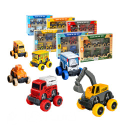 6入全迴力可愛造型小車子(828E)