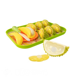 榴槤香蕉水果切盤切切樂(附盤子+刀子+盤子)(安全漆858B)